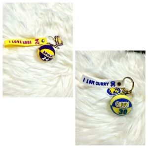 Basketball Themed Keychain Kobe Laker and Curry Golden State